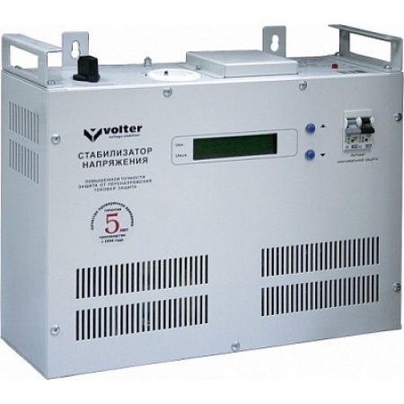 (СНПТО-5.5У) Стабилизатор (Нормализатор) напряжения СНПТО-5.5у. узкий диапазон входного напряжения. 7 ступеней регулирования напряжения. шаг регулирования-15 В. 1ф. 5.5  кВт. 350х420х160 . 150-260 В. Volter