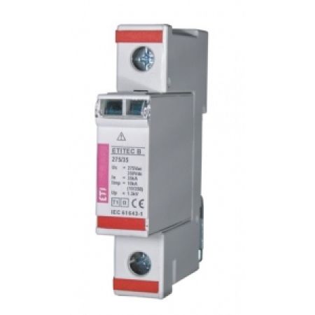 (2441610) Ограничитель перенапряжения ETITEC 3kA 275V 1P. Класс D. ETI