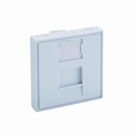 (24549) Пластина для розетки RJ 45x45. модульная для установки в люк. кабель-канал. настенный бокс. DLX