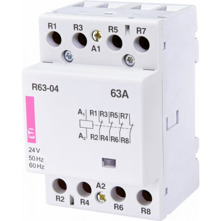 (2463481) Модульные контакторы R 63-04. In=63А. 4NC контакта. Uкат=24В AC. ETI