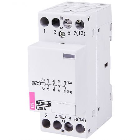 (2464094) Модульные контакторы RA 25-40. In=25А. 4NO контакта. Uкат=230В. ETI