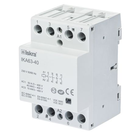 (030045522000) Модульный контактор IKA63-40. 230 V. AC. Iskra