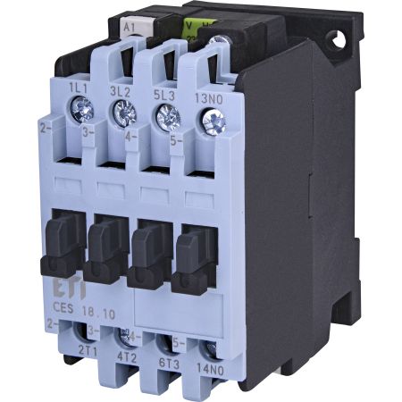 (4646533) Контактор CES 18.10. Iном=18 A. 7.5 кВт. Uкат.=220V AC.1NO. ETI