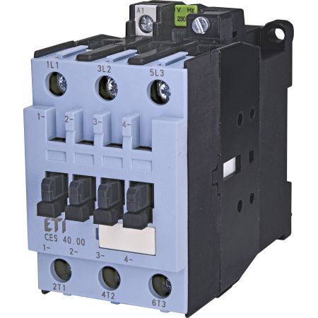 (4646554) Контактор CES 40.00. Iном=40 A. 18.5 кВт. Uкат.=220V AC. ETI
