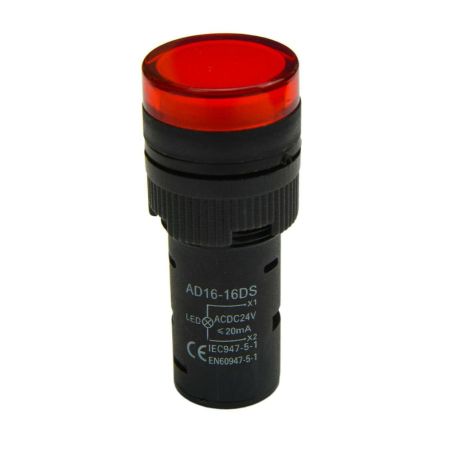 (505004к) Светодиодный индикатор ∅16. AD16-16DS 230v АC/DC. красный. TAKEL