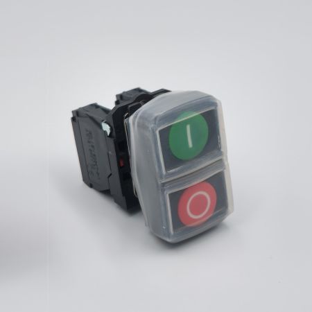(505865) Кнопка управления двойная без фиксации TK5-AL9325 1NO+1NC IP66.TAKEL