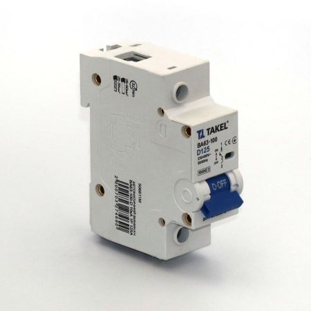(506811M) Автоматический выключатель ВА63-100-D In=125 А. кривая D10кА 1Р. TAKEL
