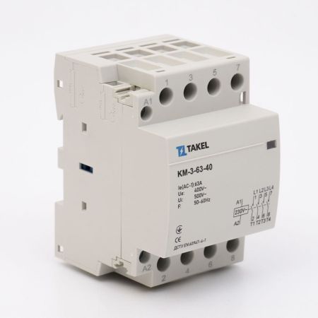(507359) Модульный контактор КМ-3-63-40. 4P In=63А. 4NO. TAKEL