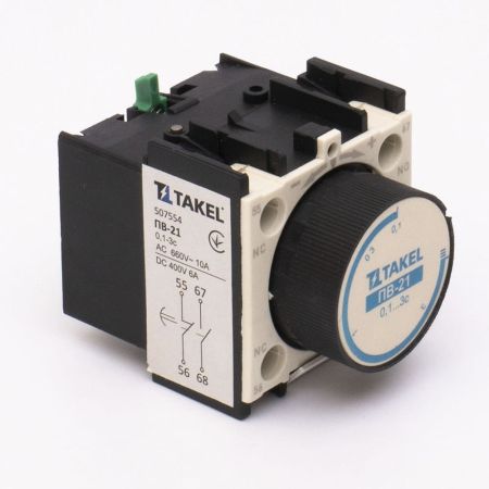 (507554) ПВ-21 - задержка на выключение 0.1-3сек. 1NO+1NC. TAKEL