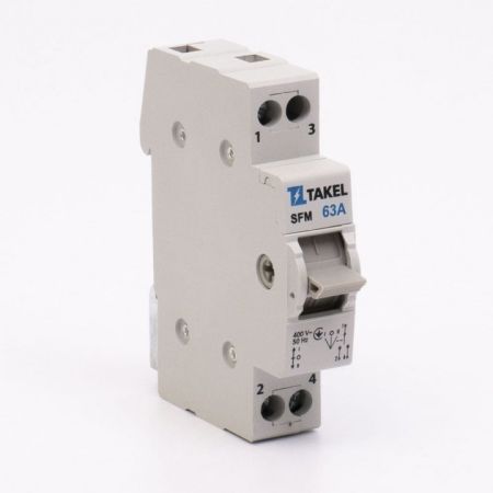 (507805) Переключатель нагрузки трехпозиционный SFM 1P 63A. TAKEL