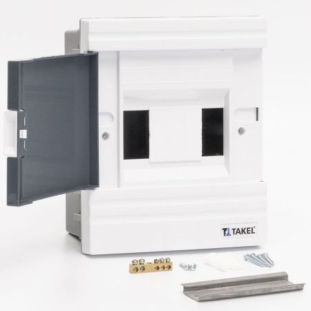 (512753) Щиток внутренний FF-WG на 6 модулей. белый. серая дверь.. Argent IP 40. TAKEL