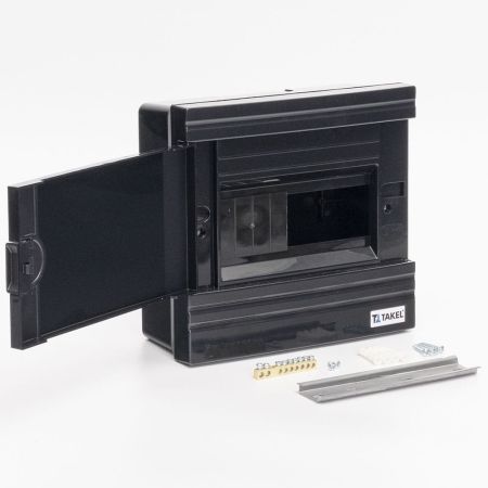 (512761) Щиток наружный SF-BB на 9 модулей. черный. черная дверь.. Argent IP 40. TAKEL