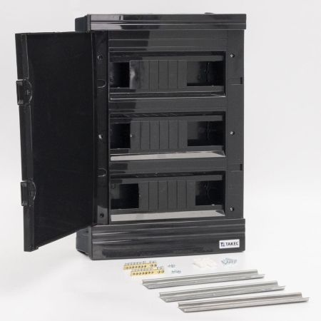 (512772) Щиток внутренний FF-BB на 36 модулей. черный. черная дверь.. Argent IP 40. TAKEL