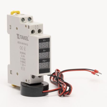 (514112) Измеритель 3 в 1 MD35-VAH (AC 80-500V. 0-100А. 0-99Hz). TAKEL
