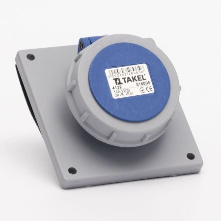 Розетка стаціонарна внутрішня TAKEL 516005 16A 2P E