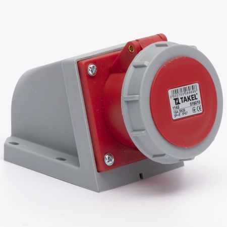 Розетка стаціонарна зовнішня TAKEL 516010 16A 3P E