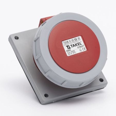 Розетка стаціонарна внутрішня TAKEL 516037 32A 3P E