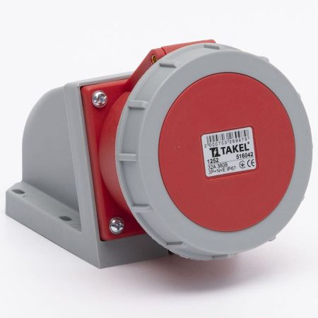 Розетка стаціонарна зовнішня TAKEL 516042 32A 3P N E
