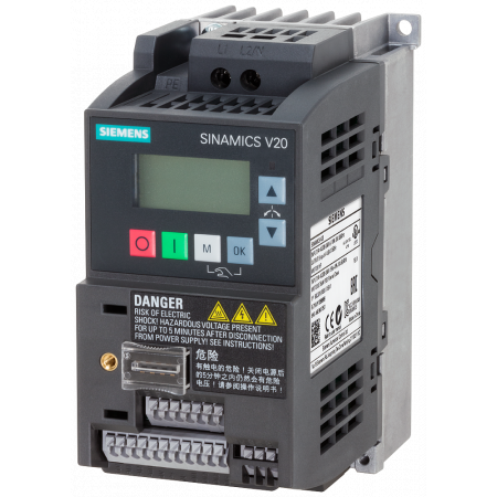 6SL3210-5BB11-2UV1 SINAMICS V20 SIEMENS 0.12 кВт 220 В.6SL3210-5BB11-2UV1 SINAMICS V20 SIEMENS — додаткове зображення.6SL3210-5BB11-2UV1 SINAMICS V20 SIEMENS — додаткове зображення