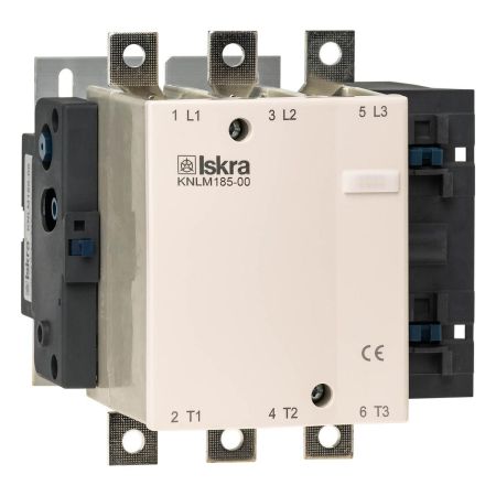 (786030058000) Контактор KNLM185-00. Iном=185 Aмпер. 90 кВт. Uкат.=220-230 В ~ 50/60 Гц. Iskra