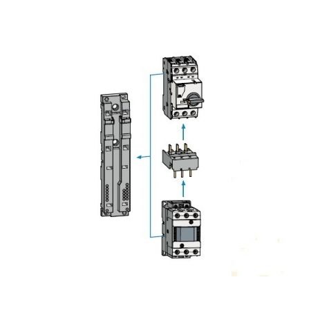 (83661941011) Монтажна платформа MU-55 для автомата защиты двигателя MMS-63S/H/HI и контактора MC-35~63. LS Industrial Systems