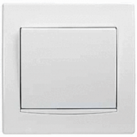(AYA0800221) Выключатель кнопочный с белой вставкой Anya белый. Schneider Electric