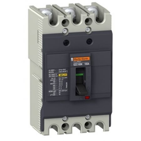 (EZC100N3045) Автоматический выключатель EZC100N. Iн=45 Ампер. 380В. 3 полюса. 15 кА. серии Easypact. Schneider Electric