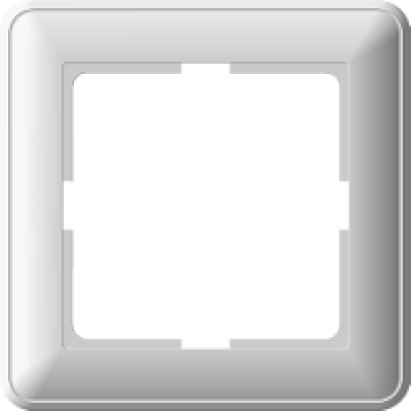 (KD-1-18) Однопостовая декоративная рамка Wessen W59 белая. Schneider Electric