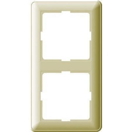 (KD-2-28) Двухпостовая декоративная рамка Wessen W59 слоновая кость. Schneider Electric