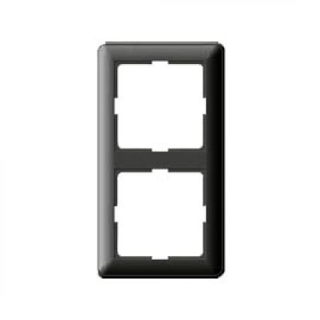 (KD-2-68) Двухпостовая декоративная рамка Wessen W59 черный бархат. Schneider Electric