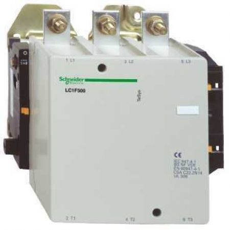 (LC1F500M7) Контактор Tesys F. Iном=500 Aмпер. AC1. 250 кВт. Uкатушки=220 В ~ 50 Гц. Schneider Electric