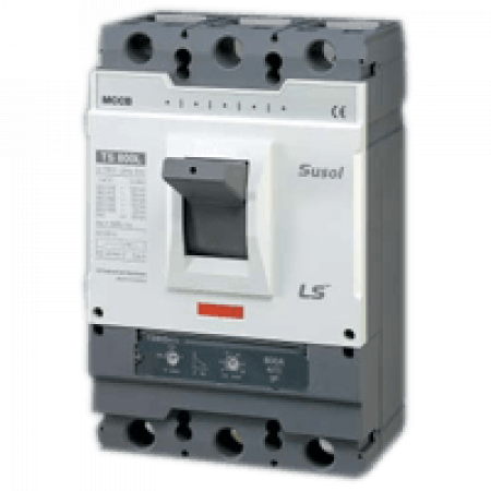 (108003200) Автоматический выключатель TS630N с регулируемым термомагнитным расцепителем ATU.  Iн=630Aмпер. 380 В. 3 полюса. 65 кА. серии Susol. LS Industrial System