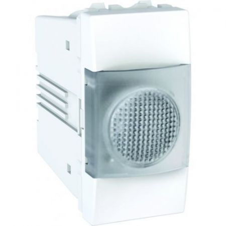 (MGU3.775.18T) Индикатор бесцветный 1 модуль Unica белый. Schneider Electric