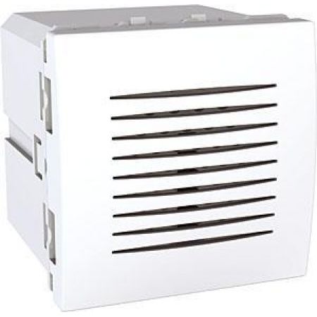 (MGU3.786.18) Механизм электронного звонка 230В.  5 мелодий 2 модуля Unica белый. Schneider Electric