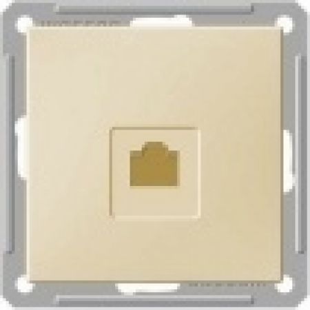(RSI-152T-2-86) Телефонная розетка RJ 11 серия Wessen W59 без рамки слоновая кость. Schneider Electric