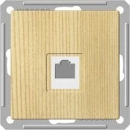 (RSI-152T-7-86) Телефонная розетка RJ 11 серия Wessen W59 без рамки сосна. Schneider Electric