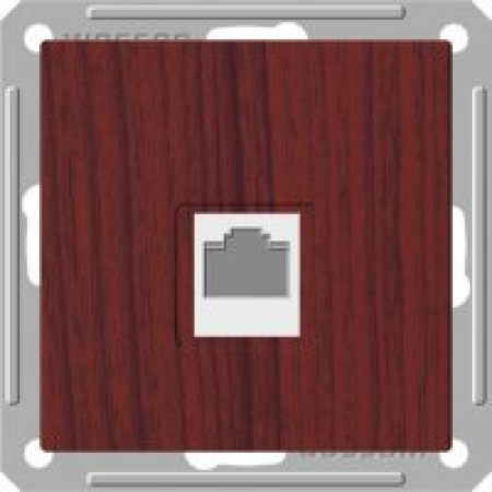 (RSI-152K5E-9-86) Компьютерная розетка RJ 45 категории 5E серия Wessen W59 без рамки мореный дуб. Schneider Electric