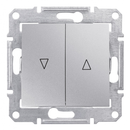 SDN1300360 Выключатель для жалюзи с механической блокировкой Sedna алюминий