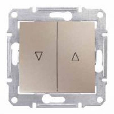 SDN1300368 Выключатель для жалюзи с механической блокировкой Sedna титан