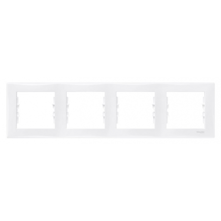 SDN5800721 Декоративная рамка четырехместная Sedna белая