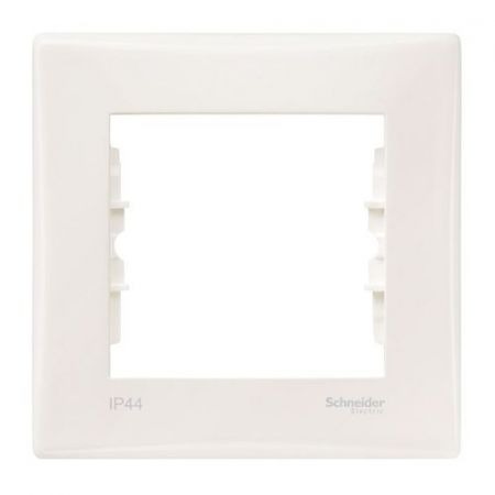 SDN5810123 Декоративная рамка одноместная для выключателей IP44 и розеток IP20 Sedna слоновая кость