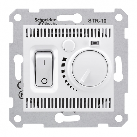 SDN6000121 Комнатный термостат 10А Sedna белая