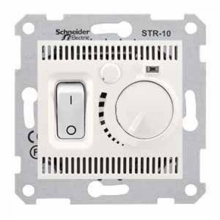 SDN6000123 Комнатный термостат 10А Sedna слоновая кость