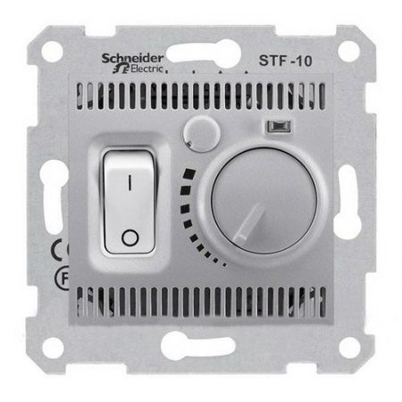 SDN6000160 Комнатный термостат 10А Sedna алюминий