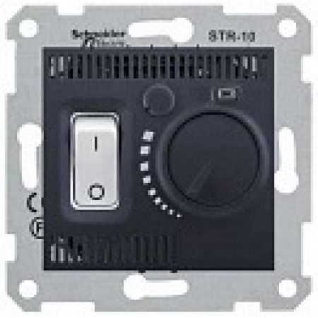 SDN6000170 Комнатный термостат 10А Sedna графит. Schenider Electric