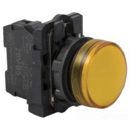 XB5AVB5. Индикаторная лампа в сборе. желтая. 24V AC/DC. IP66. серия Harmony XB5. Schneider Electric