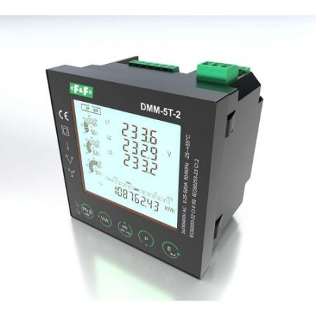 (DMM-5T-2) Анализатор параметров сети F&F DMM-5T-2. щитовой. Modbus RTU. F&F