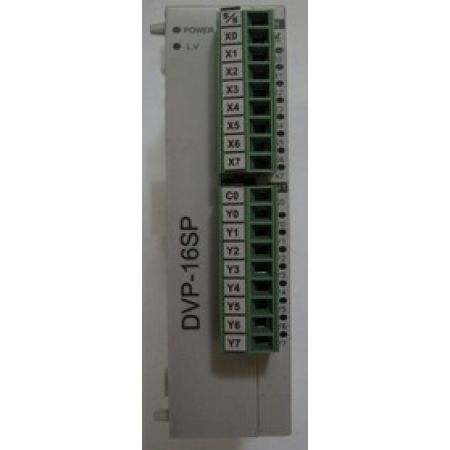 (DVP08SN11R) Модуль дискретного вывода для контроллеров серии S 08 точек ввода/вывода 24 DC Реллейные выходы. Delta