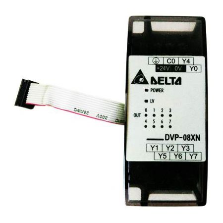 (DVP08XN11R) Модуль дискретного ввода для серии ES/EX/ES2/EX3 08 точек ввода/вывода 24 DC Реллейные выходы. Delta