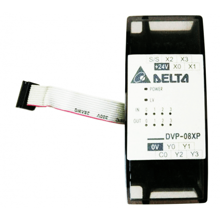 (DVP08XP11R) Модуль дискретного ввода для серии ES/EX/ES2/EX4 08 точек ввода/вывода 24 DC Реллейные выходы. Delta